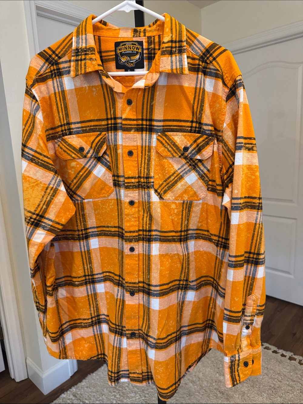 Angry Minnow Johnny Cash Flannel Shirt - Size XL